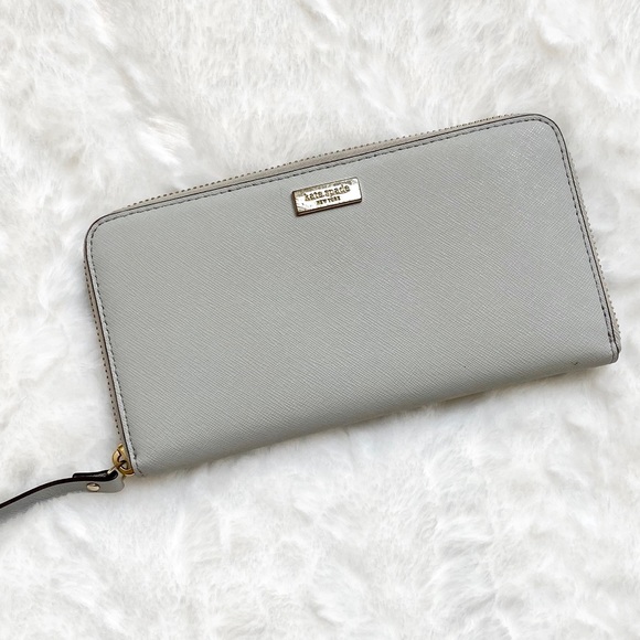 kate spade Handbags - Kate Spade light gray leather wallet